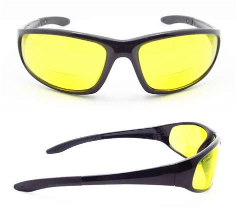 bifocal glasses tinted yellow night sunglasses sports safety 1 50 2 00 2 50 3 00