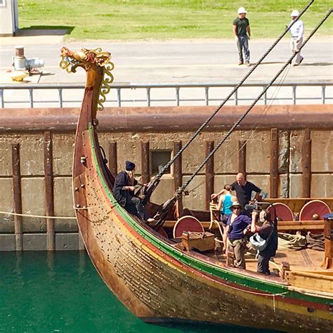Viking Replica Ship Sails The St Lawrence After Crossing The Atlantic