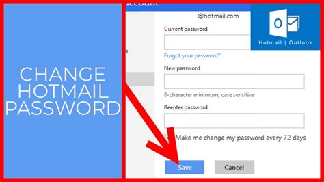How To Change Hotmail Password Hotmail Email Password Change 2021