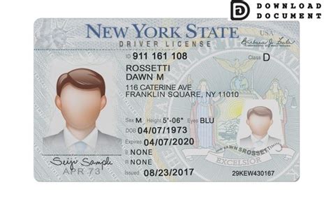 New York Driver License In 2021 Id Card Template Drivers License