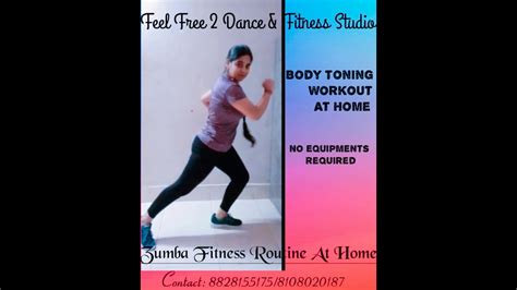 Best Zumba Dance Fitness Routine At Home 9 Mins Full Body Toning Workout No Equipment