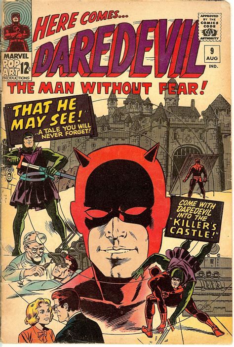 Daredevil 9 Vintage Comic 1965 Vg 40 Daredevil Comic Silver Age