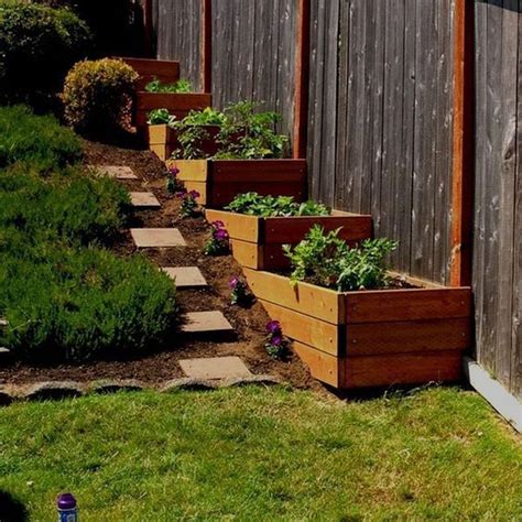 40 awesome sloped yard fence ideas for any houses sloped backyard landscaping backyard