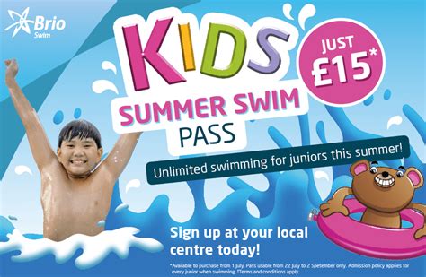 Kids Summer Swim Pass Brio Leisure