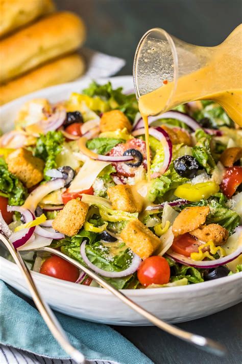 Olive Garden Salad With Copycat Dressing The Cookie Rookie® Alimentos Olive Garden