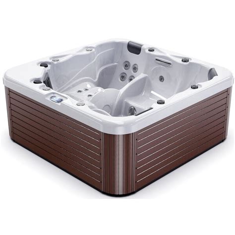 Luxuria Spas 5 Person 56 Jet Acrylic Square Hot Tub With Ozonator