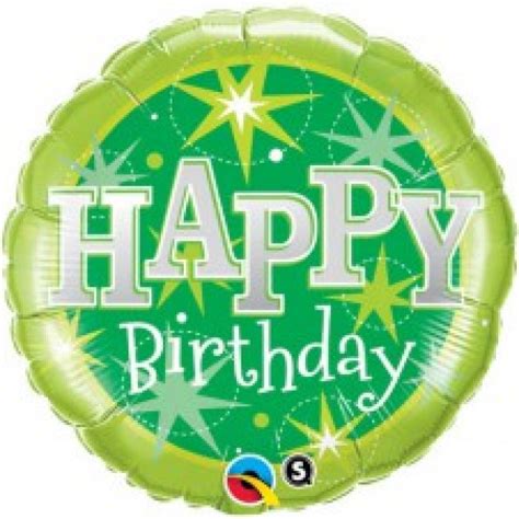 Happy Birthday Sparkle Green Ballonland