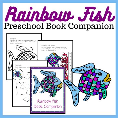 Just print up the ocean coral background and the fish. Rainbow Fish Book Printables in 2020 | Rainbow fish book ...
