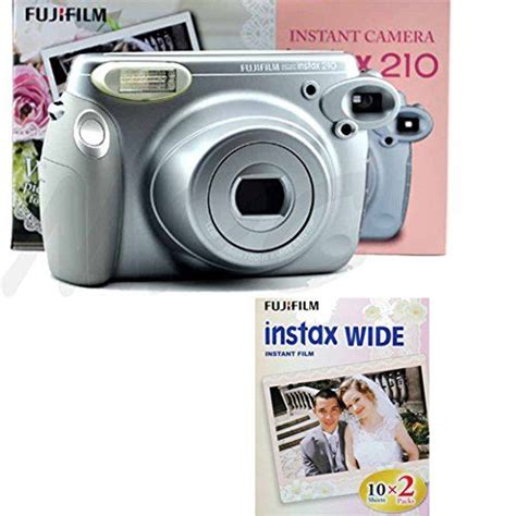 Fujifilm Instax 210 Instant Photo Camera Silver And Wedding Images Film