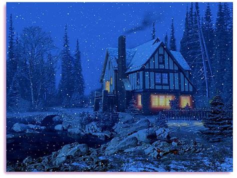 Free Animated Screensavers For Windows 8 3d Snowy Cottages