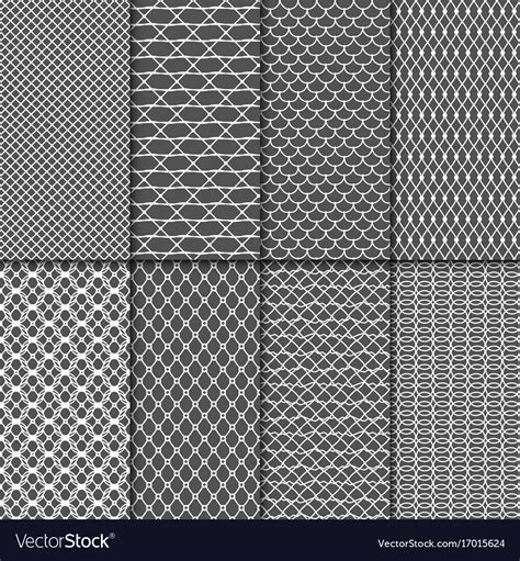 Cloth Seamless Patterns Fabric Net Royalty Free Vector Image