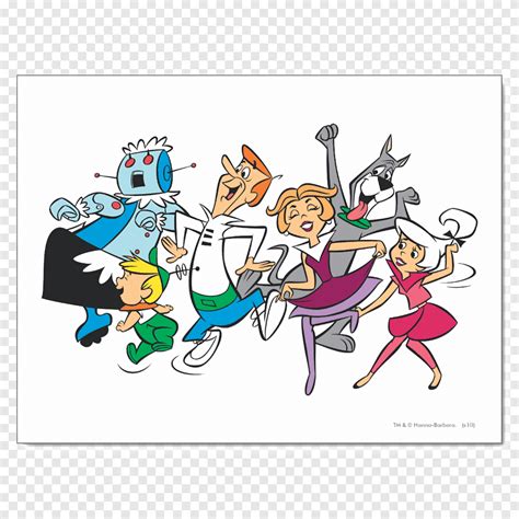 George Jetson Elroy Jetson Mr Spacely Hanna Barbera Cartoon Daughter Television Hand Png