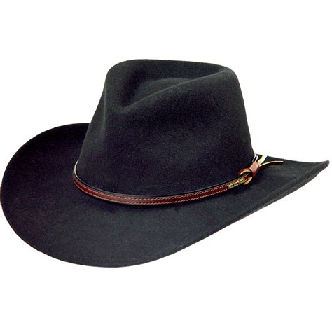 Pungo Ridge Stetson Bozeman Crushable Wool Hat Black Stetson