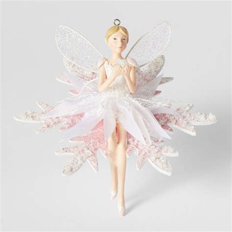 Winter Wonderland Snowflake Fairy Christmas Ornament Pink Target