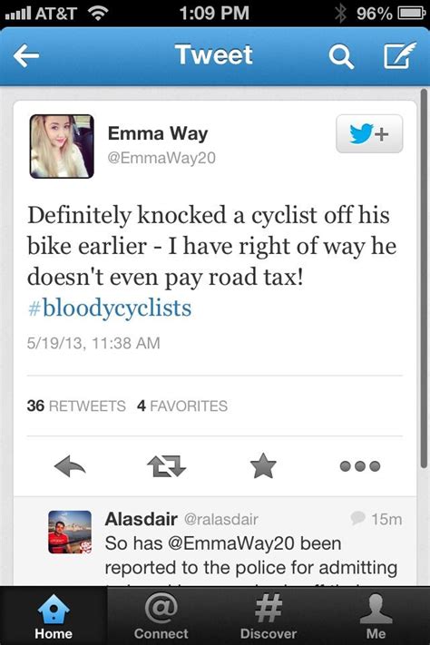 Hit And Run Driver Tweets About Bloodycyclists Then