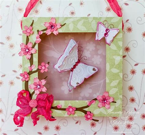 Butterfly Shadow Box for Fleurette Bloom-LoveBug Creations Co-Hop