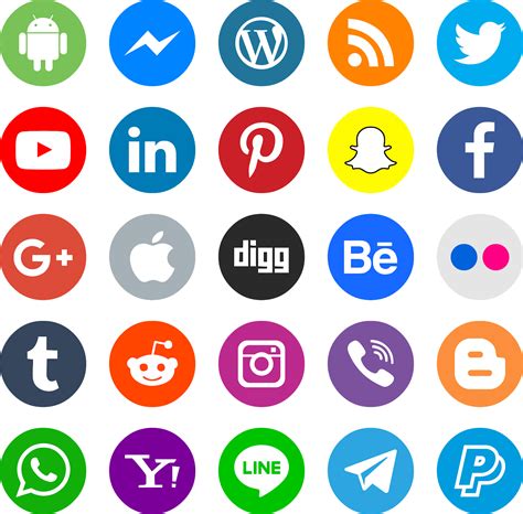 Download Icons Social Media Color Vector Svg Eps Png Psd Ai El Fonts