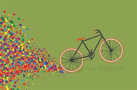 Colorful Bicycle Flat Illustration Vector 320051 Vector Art At Vecteezy