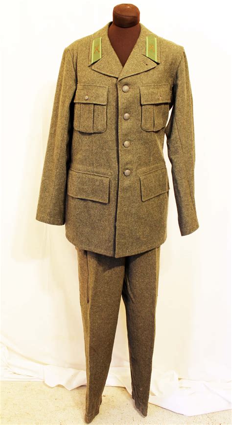A Ww2 Swedish Army Military Uniform Dated 1941 Consisting Of Jacket