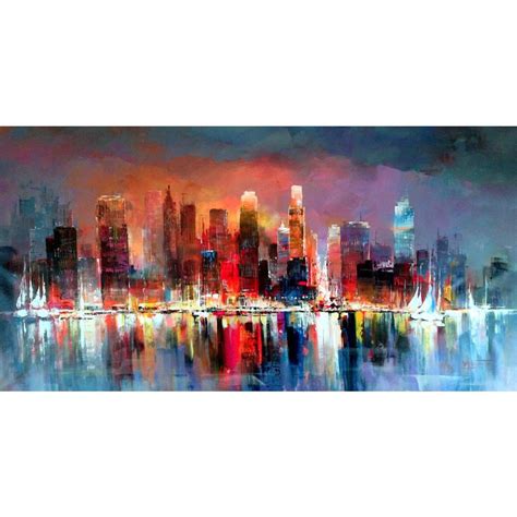Contemporary Art Abstract Landscape Paintings City Scapes