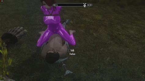 Skyrim Girl Walking In A Catsuit Getting Fucked And Bound Lil Bdsm