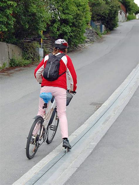 Bike Escalator Lift In Trondheim Norway Cyclocable 4 Twistedsifter