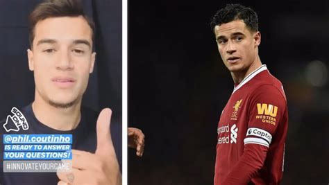 barcelona s philippe coutinho sends message to liverpool fans and shares surprise favourite