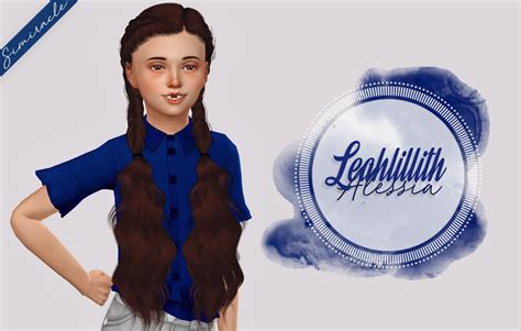 Simiracle Leahlillith`s Alessia Hair Retextured Kids Version Sims