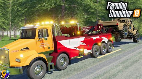 Fs19 Rotator Tow Truck 122 000 Rescue Towing Farming Simulator 19 74C