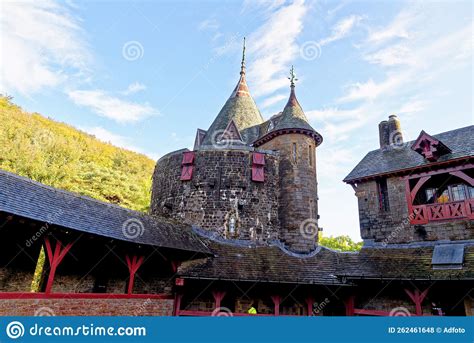 Castell Coch Red Castle Gothic Revival Castle Editorial Stock Photo