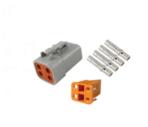 Dtp Series Deutsch Plug Connector Kit Size 12 Contacts 4 Circuit