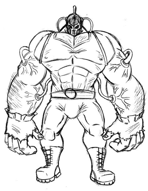 Big Strong Arm Of Bane Batman Coloring Pages Best Place To Color