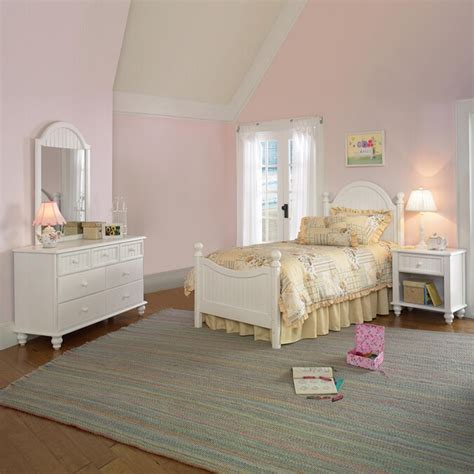 hillsdale furniture westfield  white twin bedroom set   bedroom