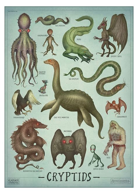 Cryptids By V L A D I M I R On Deviantart Mythical Creatures Art