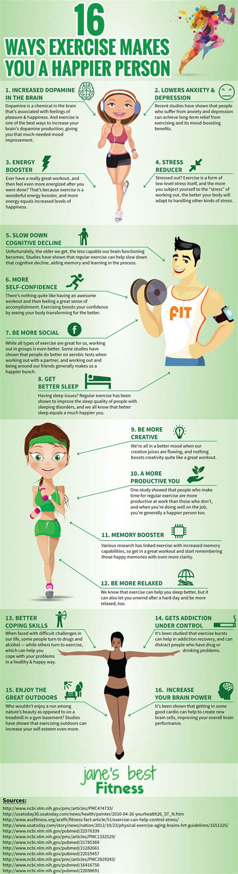 16 Ways Exercise Makes You A Happier Person Infographic Best