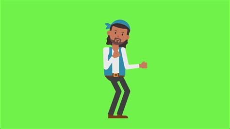 pirata dançando chroma key green screen efeito fundo verde animação download youtube