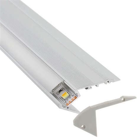 KIT Perfil Aluminio STAIR Para Tiras LED 1 MetroPerfiles Para Es