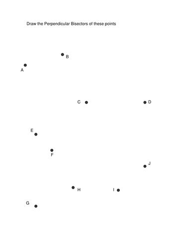 (1) intersects a given segment at a 90° angle, and. Perpendicular bisector worksheet | Teaching Resources