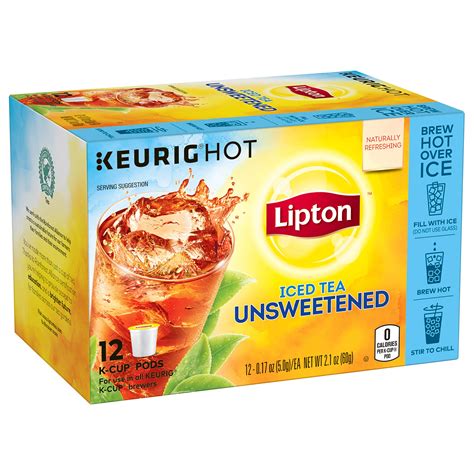 Lipton Unsweetened Iced Tea K Cups 12 Ct Pack Of 6 Ebay