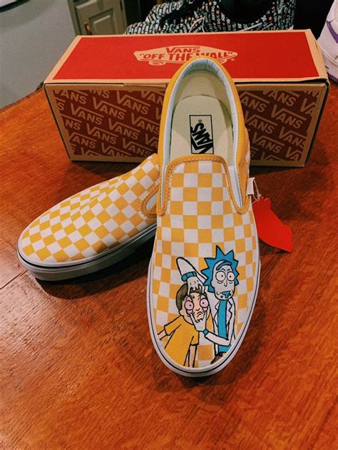 Rick And Morty Custom Vans On Mercari Vans Vans Shoes Fashion
