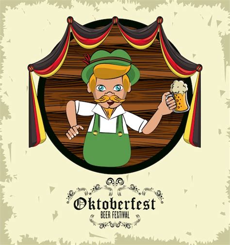 Premium Vector Oktober Fest Card