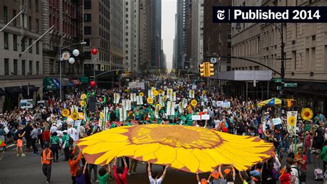 Taking A Call For Climate Change To The Streets The New York Times
