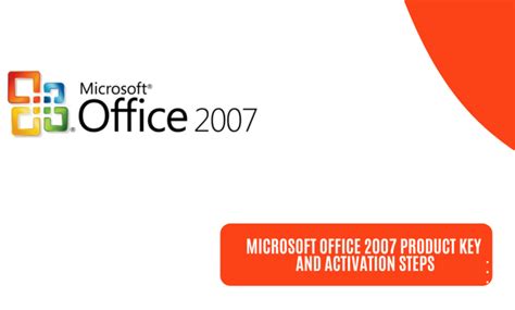 Microsoft Office 2007 Product Key And Activation Steps