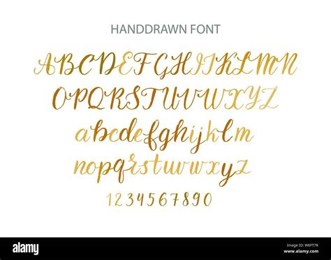 Handwritten Script Font Hand Drawn Brush Style Modern Calligraphy Cursive Typeface Hand