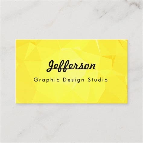 Lovegeo Abstract Geometric Design Bumble Bee Business Card