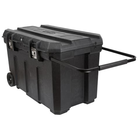 Craftsman 37 In Plastic Lockable Wheeled Tool Box Black At