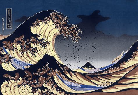 Tsunami Painting Wallpaper