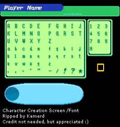 The character customization trope as used in popular culture. DS / DSi - Digimon World DS - Font/Character Creation - The Spriters Resource