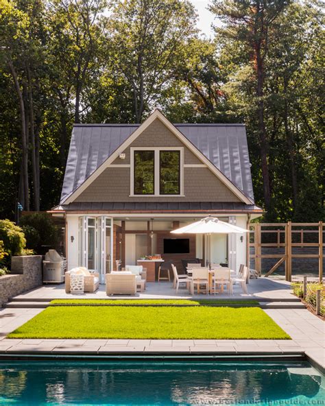 At Home Getaway Poolhouse Contemporary Pool Boston By Boston