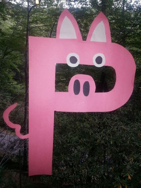 P is for pig, letter of the week, preschool crafts, Letter P | Letter a